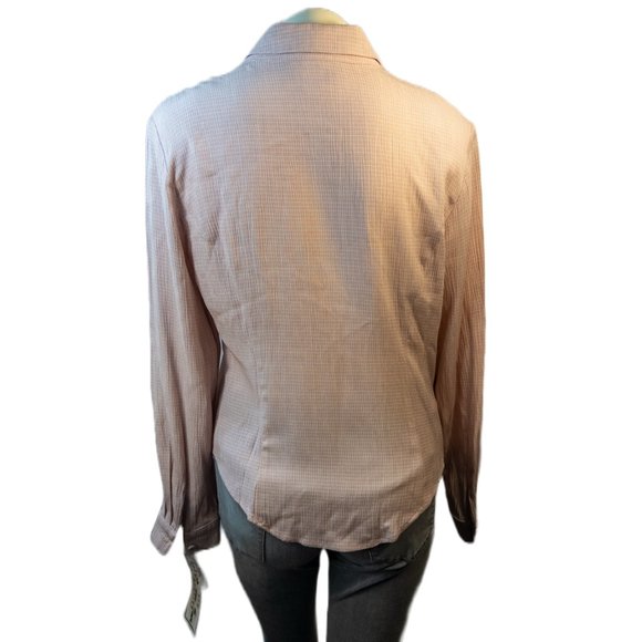 New Frontier Womens Size Small Pink Shirt Button Up Western Collared Brand New - Picture 3 of 12